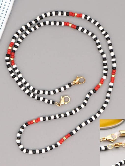 GZ N200005E Stainless steel Multi Color TOHAO  Bead  Bohemia Hand-woven Necklace