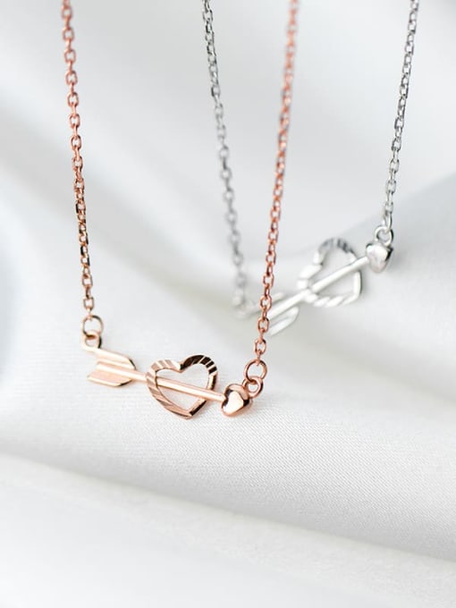 Rosh 925 Sterling Silver Heart Minimalist Necklaces 3