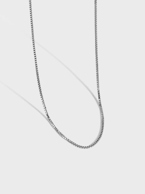 DAKA 925 Sterling Silver Irregular Minimalist Necklace
