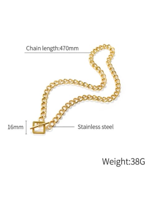 Open Sky Titanium Steel Locket Vintage  Hollow Chain Necklace 3