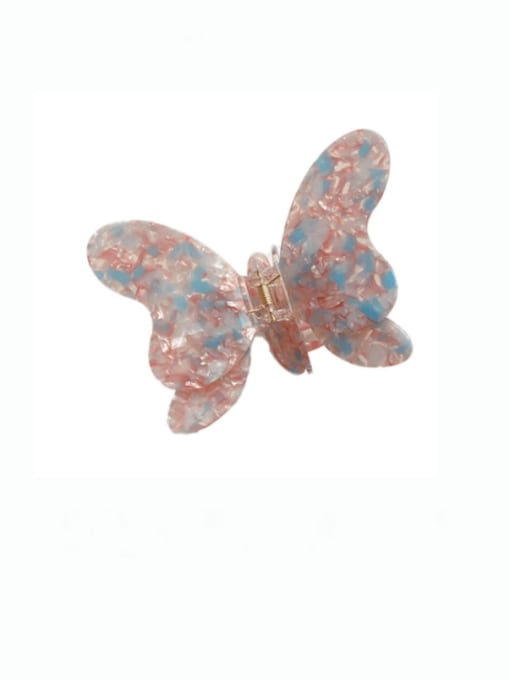 Colorful powder 13cm Cellulose Acetate Trend Butterfly Alloy Jaw Hair Claw
