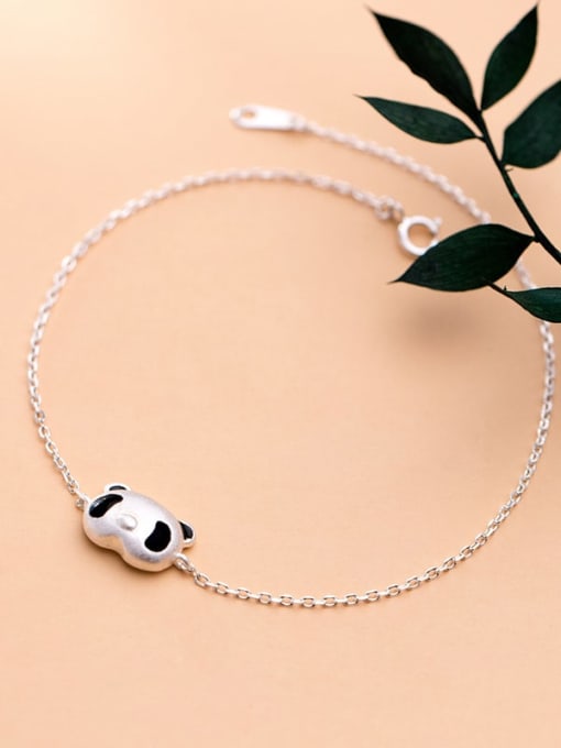 Rosh 925 Sterling Silver Panda Cute Link Bracelet 1