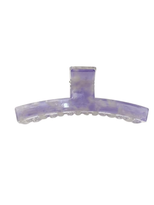 Fresh purple 10cm Cellulose Acetate Minimalist Geometric Alloy Jaw Hair Claw