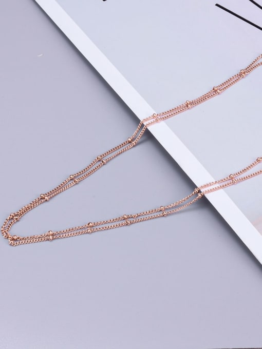 A TEEM Titanium Bead Round Minimalist Multi Strand Necklace 3