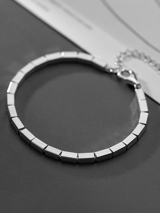 Rosh 925 Sterling Silver Geometric Minimalist Bracelet 0