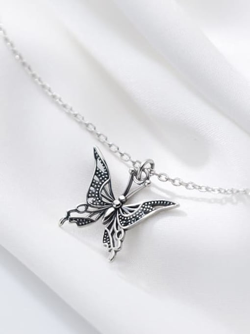 Rosh 925 Sterling Silver Butterfly Cute Necklace 0
