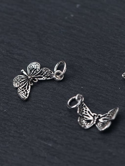 FAN 925 Sterling Silver With Vintage small butterfly pendant  Diy Accessories 1