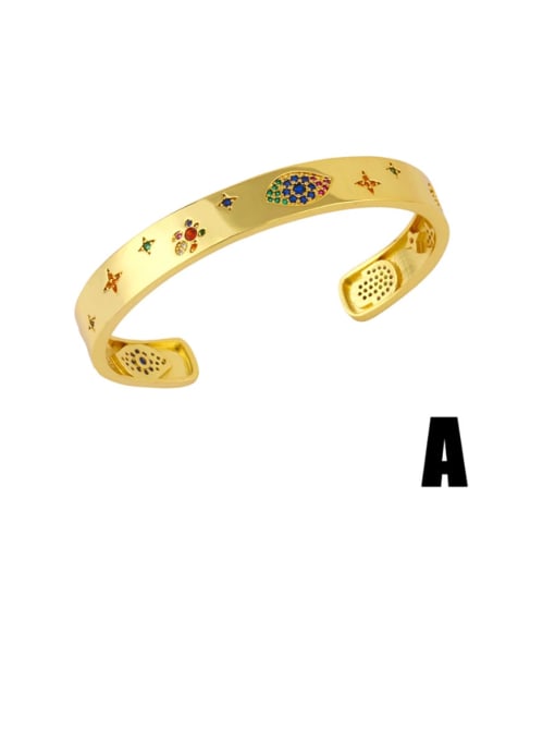 CC Brass Cubic Zirconia Geometric Vintage Bracelet 0