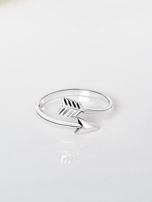 RS667 Arrow 【 Thai Silver 】 925 Sterling Silver Bowknot Cute Band Ring