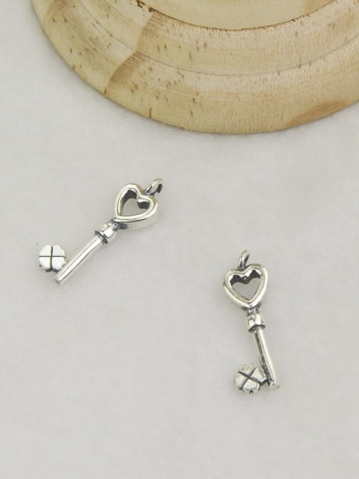 SHUI Vintage Sterling Silver With Simple Retro KEY DIY Accessories 0