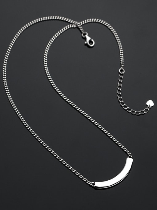 Rosh 925 Sterling Silver Geometric Minimalist Necklace 1