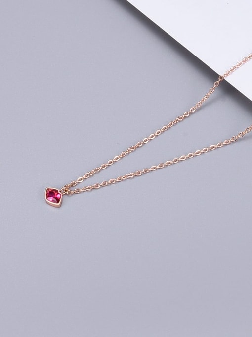 A TEEM Titanium Crystal Red Necklace 3