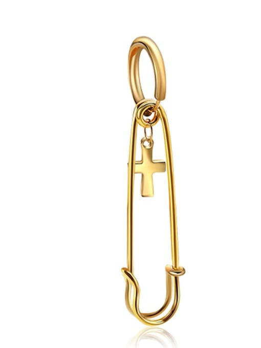 golden(Single-Only One) Titanium Steel Irregular Minimalist Single Earring(Single-Only One)
