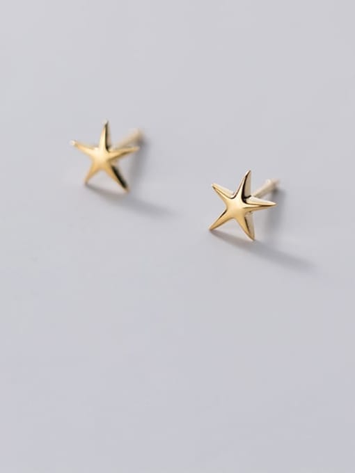 Rosh 925 Sterling Silver Star Minimalist Stud Earring 1