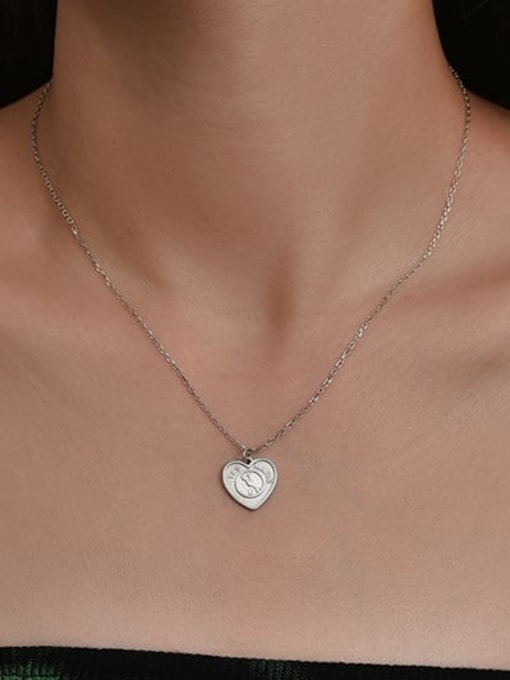 XBOX 925 Sterling Silver Heart Cute Necklace 2