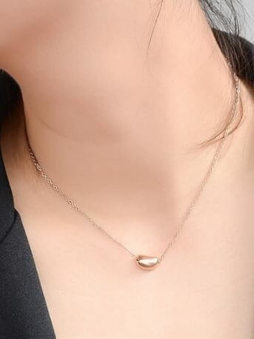 A TEEM Titanium Heart Minimalist pendant Necklace 2