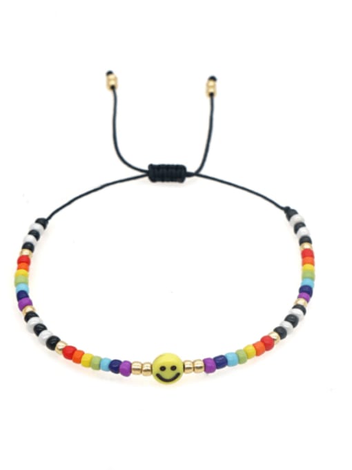 MMBEADS Miyuki Millet Bead Multi Color Acrylic Smiley Bohemia Handmade Weave Bracelet 4