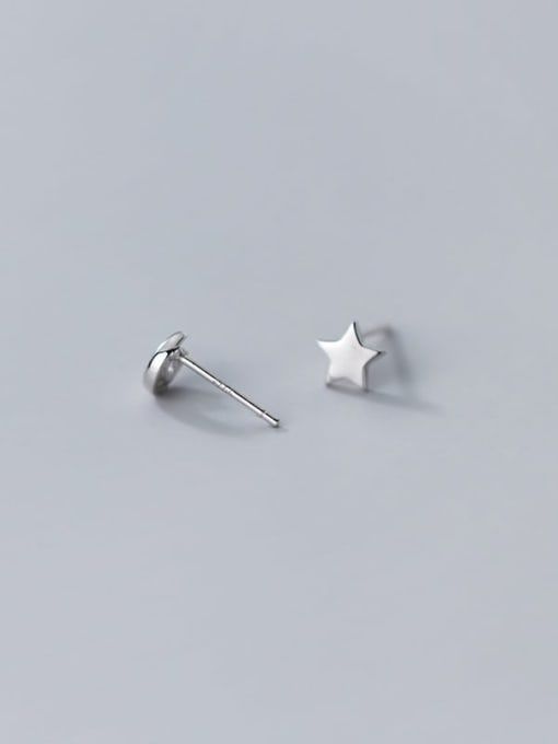 Rosh 925 Sterling Silver Star Minimalist Stud Earring 3