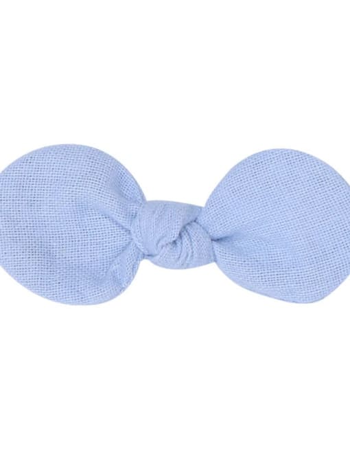 3 freshwater blue hairpin Alloy Fabric Minimalist Bowknot  Multi Color Hair Barrette