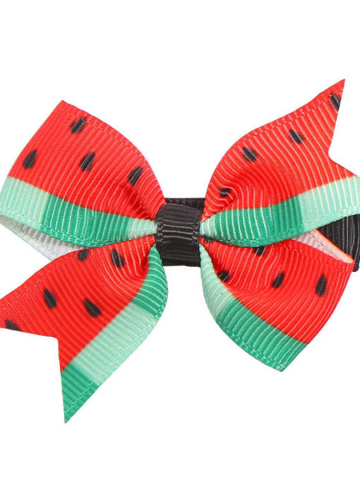 7 watermelon windmill Butterfly Alloy Fabric Cute Bowknot  Multi Color Hair Barrette