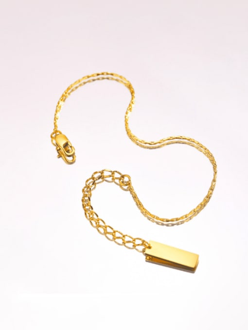 CONG Stainless steel Irregular Chain Minimalist Link Bracelet 0