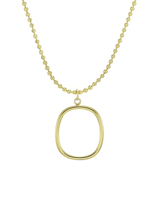 gold Titanium Steel Geometric Minimalist Necklace