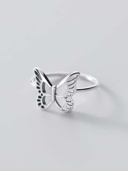Rosh 925 Sterling Silver Butterfly Vintage Midi Ring 2