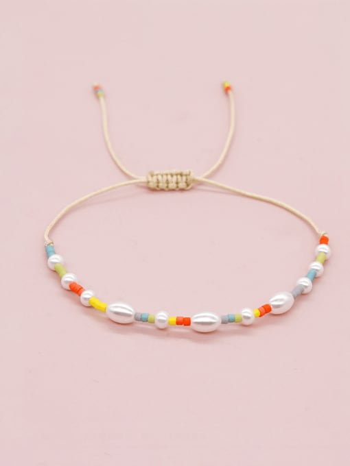 Roxi Zinc Alloy Miyuki Millet Bead Multi Color Geometric Minimalist Adjustable Bracelet 0