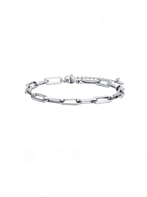 CONG Stainless steel Geometric  Chain Hip Hop Link Bracelet