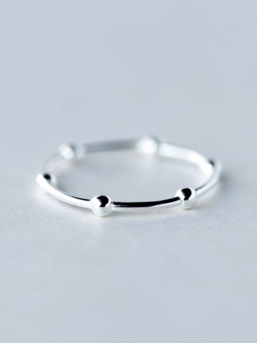 Rosh 925 Sterling Silver Round Minimalist free size Ring 1