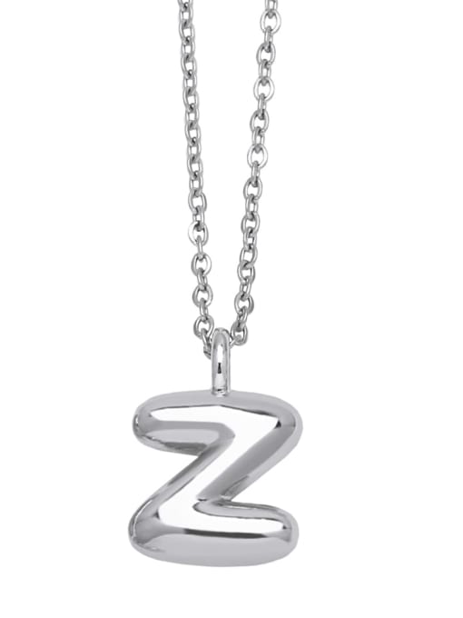 Z Brass Letter Minimalist Necklace