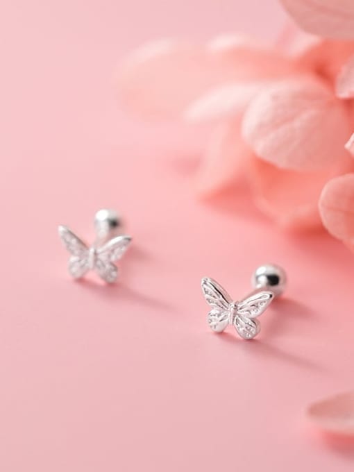 Rosh 925 Sterling Silver Butterfly Cute Stud Earring 0