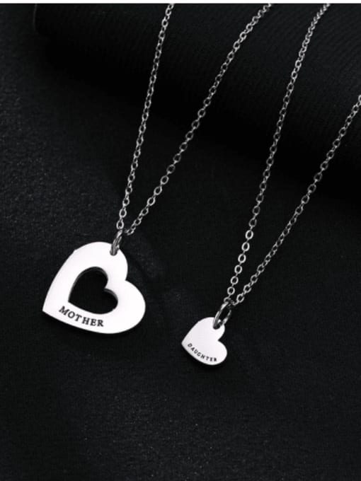 CONG Titanium Steel Heart Minimalist Necklace
