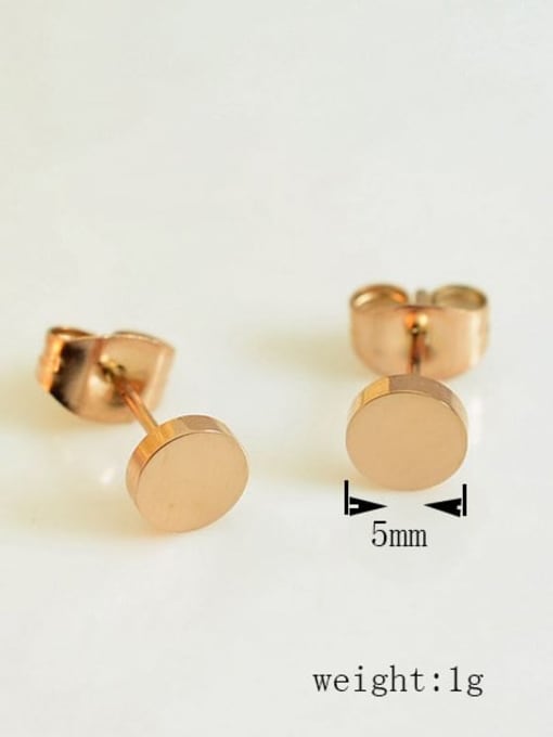 A TEEM Titanium Round Minimalist Stud Earring 2
