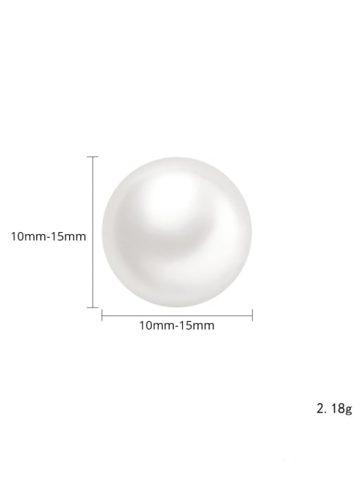 CCUI 925 Sterling Silver Freshwater Pearl Round Minimalist Stud Earring 4