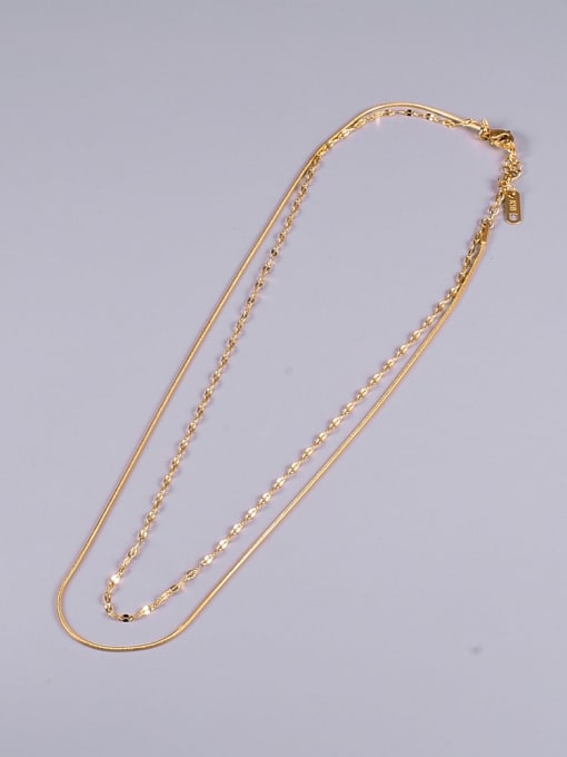 A TEEM Titanium Minimalist chain Multi Strand Necklace 3