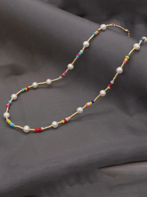 MMBEADS Freshwater Pearl Multi Color OTOHO Beads  Bohemia Necklace 1