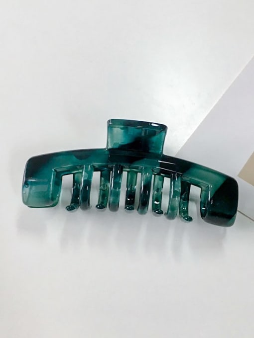 green Alloy Cellulose Acetate Hip Hop Geometric  Jaw Hair Claw