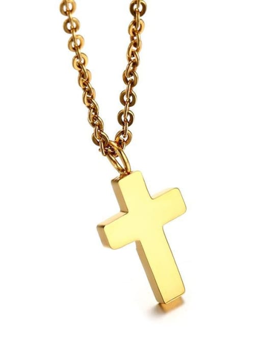 CONG Titanium Cross Minimalist Regligious Necklace 3