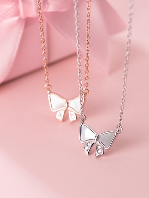 Rosh 925 Sterling Silver Shell Butterfly Minimalist Necklace 0
