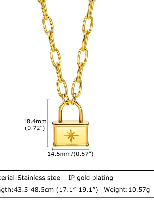 CONG Titanium Steel Locket Minimalist Necklace 2