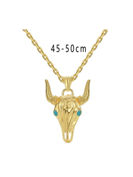 CHARME Brass Cubic Zirconia Animal Hip Hop Necklace 2