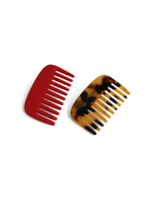 Chimera Cellulose Acetate Trend Geometric Multi Color Hair Comb 4