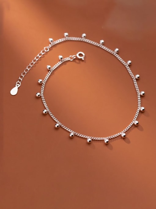 Rosh 925 Sterling Silver Bead Geometric Minimalist Beaded Bracelet 0