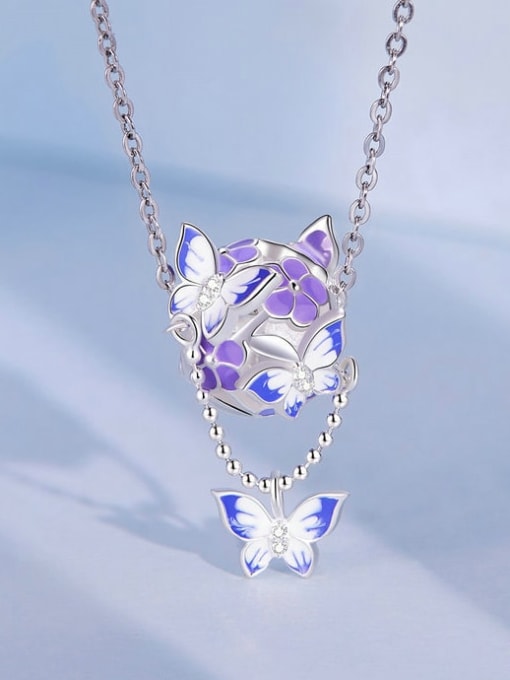 Jare 925 Sterling Silver Enamel Butterfly Trend Beads 3