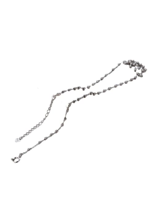 JENNY 925 Sterling Silver Bead Round Vintage Necklace 4