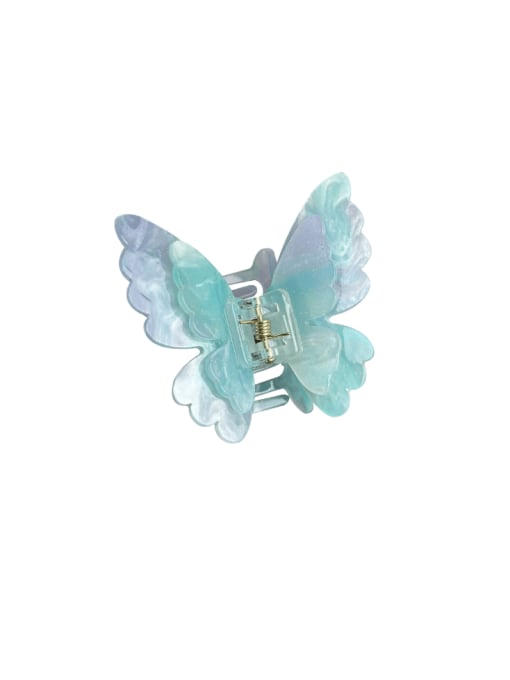 Chimera Acrylic Minimalist Butterfly Alloy Multi Color Jaw Hair Claw 2