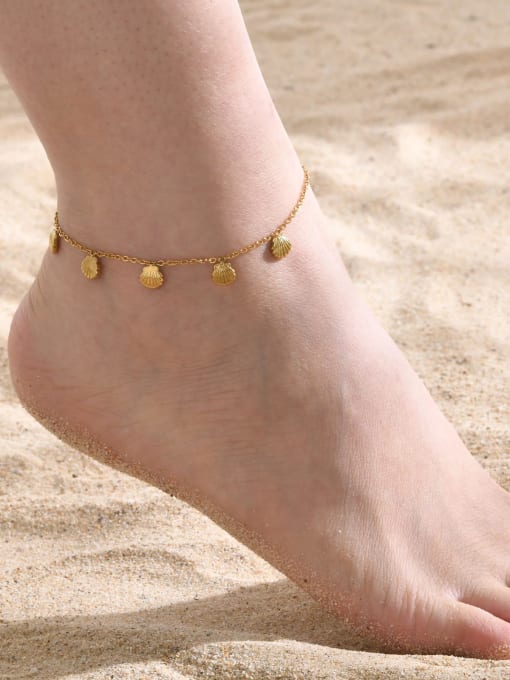 CONG Stainless steel Irregular Minimalist Anklet 1