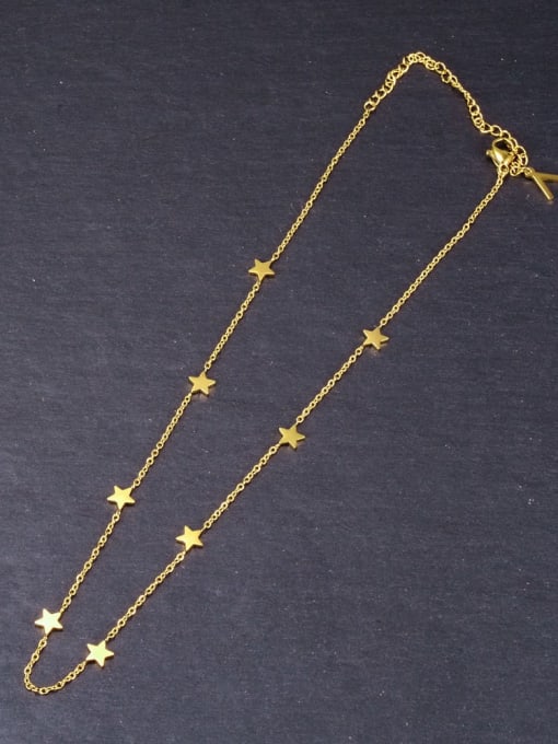 A TEEM Titanium Smooth Star Minimalist Necklace 4