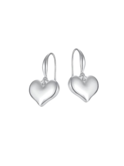 720 steel Titanium Steel Heart Minimalist Hook Earring